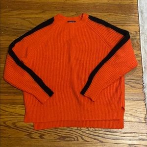 FOREVER 21 Orange/Black Sweater SIZE SMALL